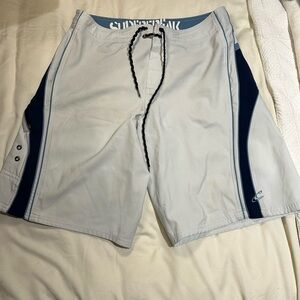 O'Neill Light Gray and Navy Board Shorts